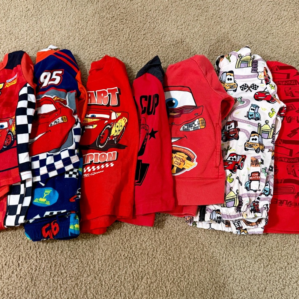 Disney Cars Kids Shirts - Red and Blue